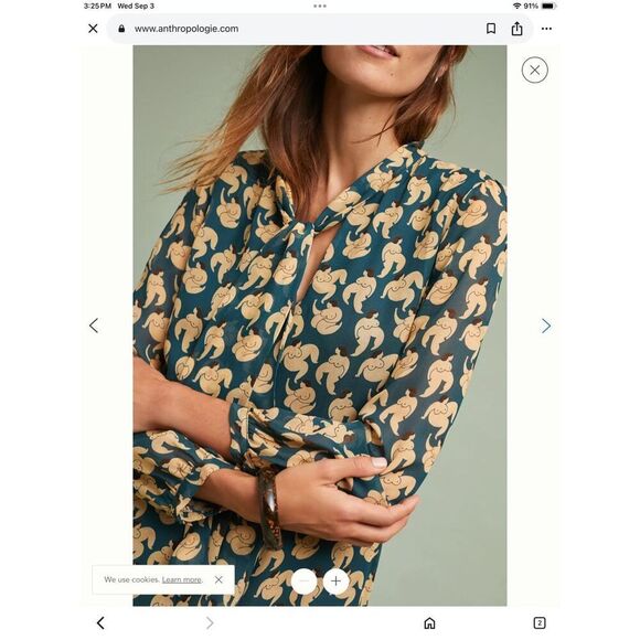 Anthropologie Ottod’ame Femme Tie Neck Dress US 8 Naked Women Made in Italy - Picture 1 of 14